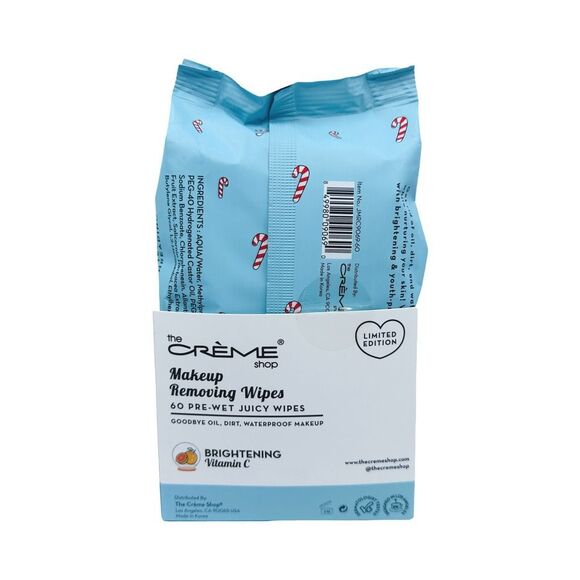 The Crème Shop Limited Edition Makeup Removing Wipes - 60 Pre-Wet Juicy Wipes - Picture 2 of 2